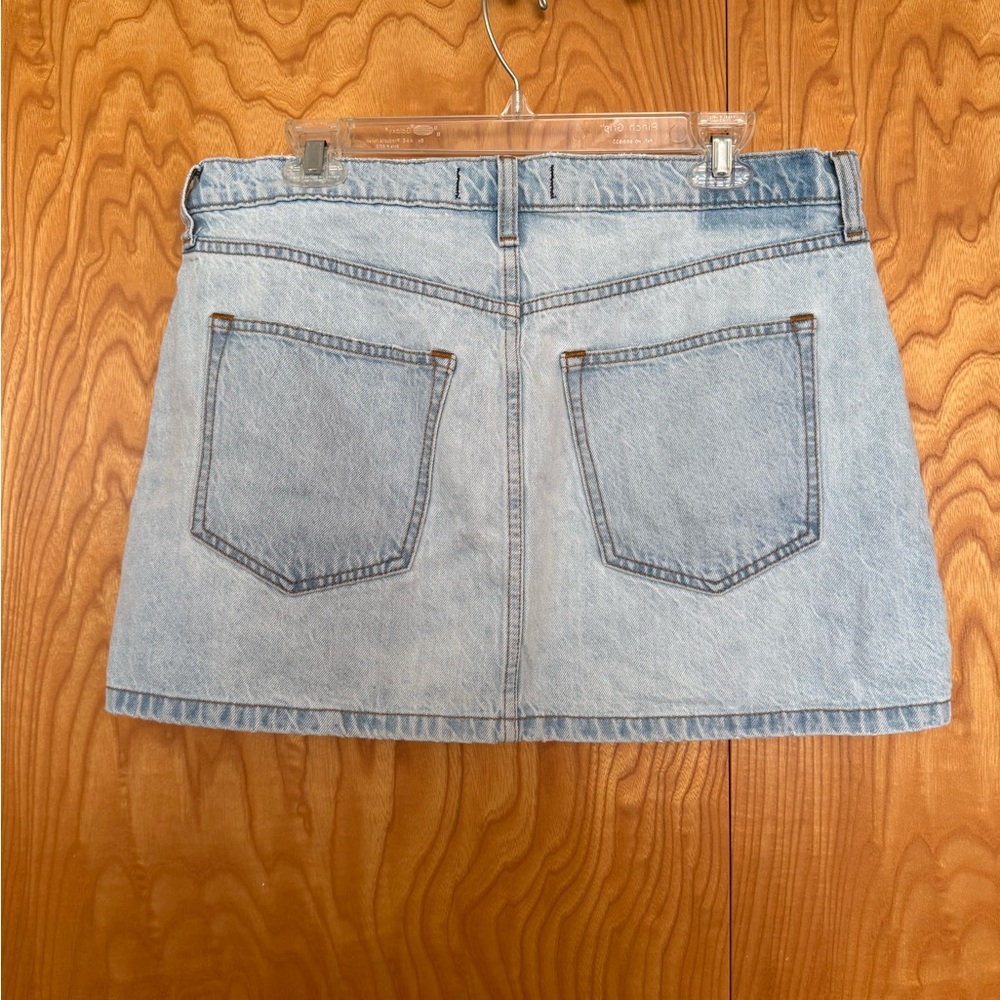 High Rise Denim Mini Skirt - Picture 2 of 3